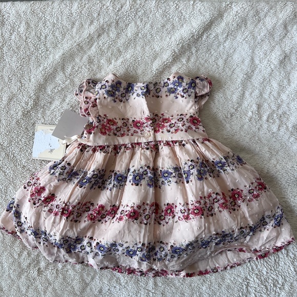 Laura Ashley pink dress with under shorts - Picture 3 of 5